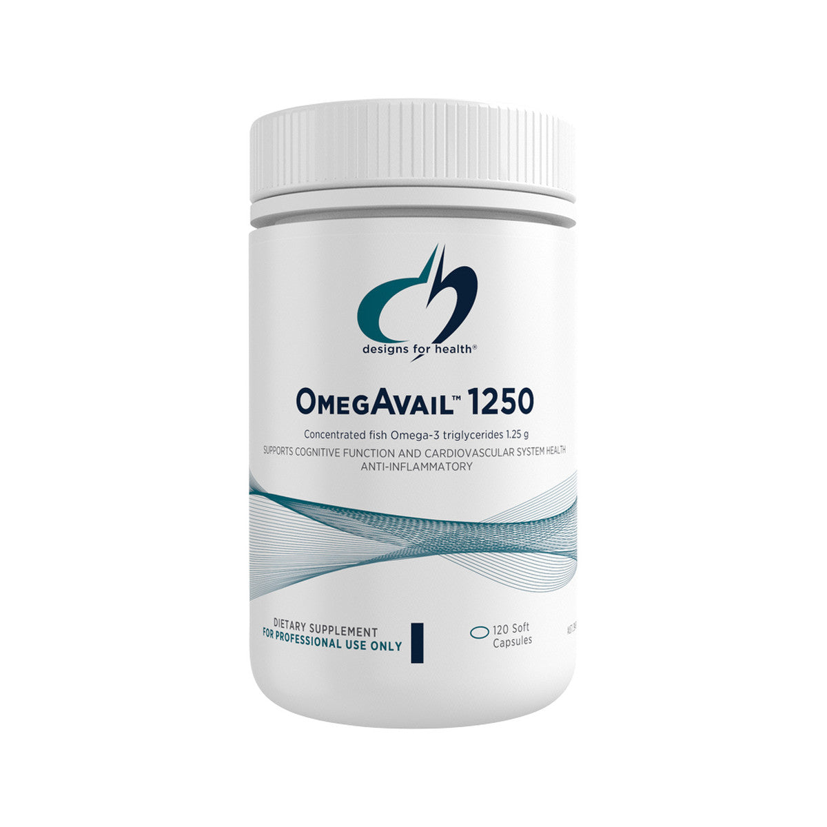 image of Designs for Health OmegAvail 1250 120c on white background