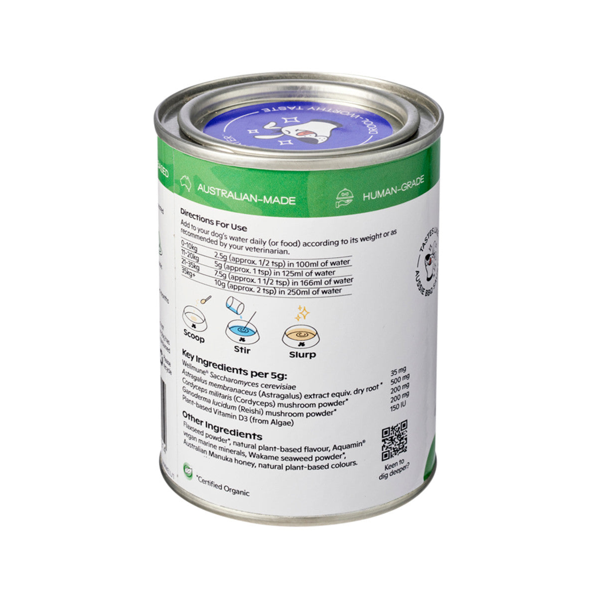 image of Nectar Of The Dogs Immune + Wellness (Medicinal Water Treat) Soluble Powder 150g on white background