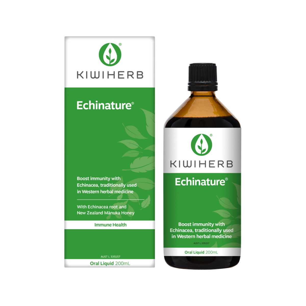 image of Kiwiherb Echinature Oral Liquid 200ml on white background 