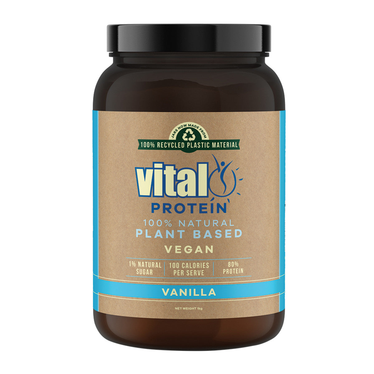 image of Martin & Pleasance Vital Protein Pea Protein Isolate Vanilla 1kg on white background