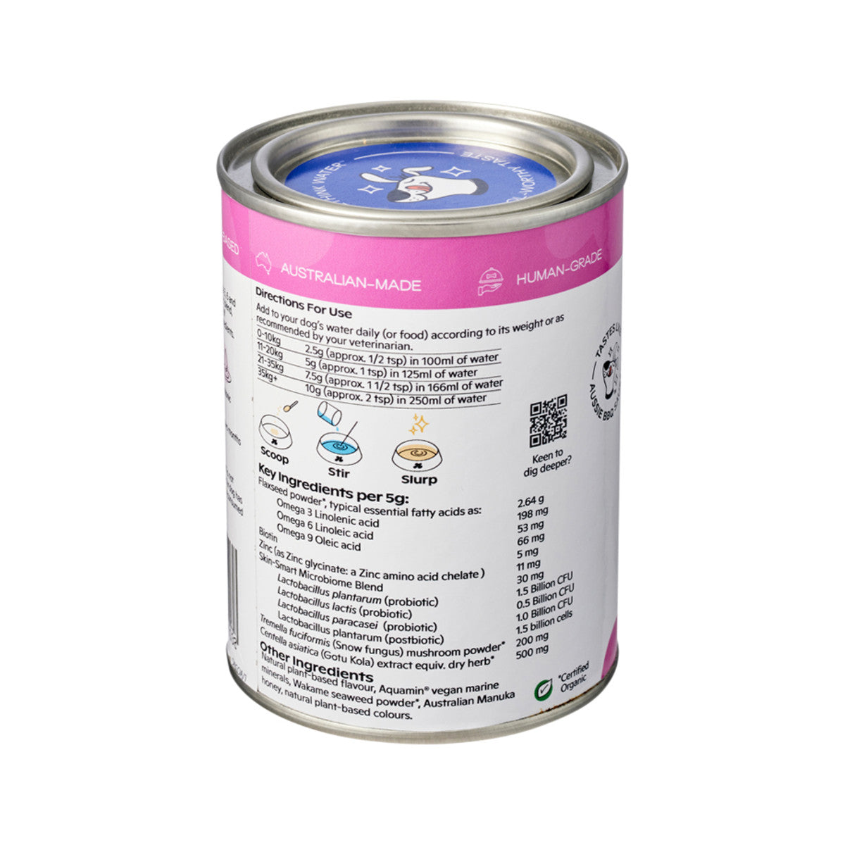 image of Nectar Of The Dogs Skin + Coat (Medicinal Water Treat) Soluble Powder 150g on white background