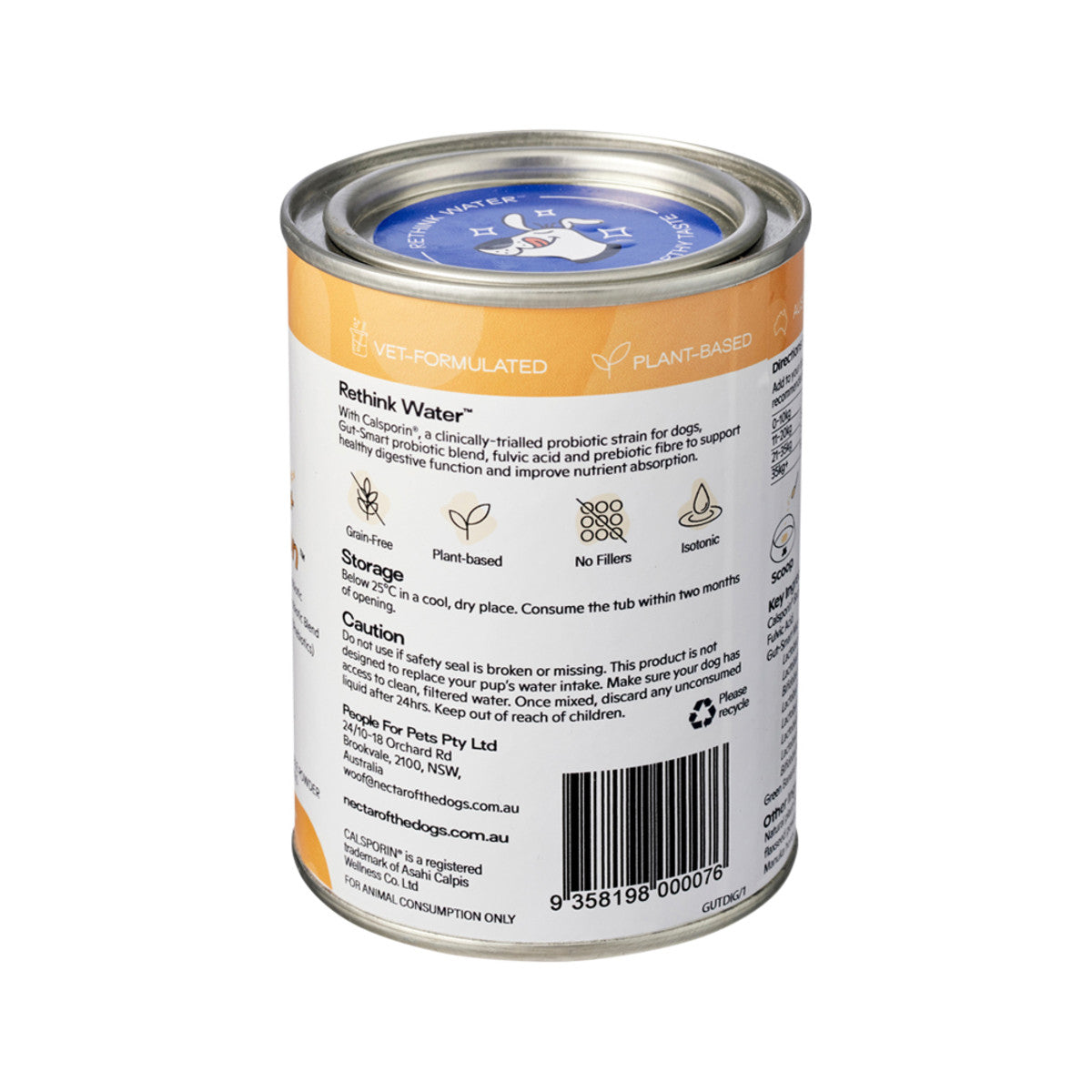 image of Nectar Of The Dogs Gut-Brain + Digestion (Medicinal Water Treat) Soluble Powder 150g on white background