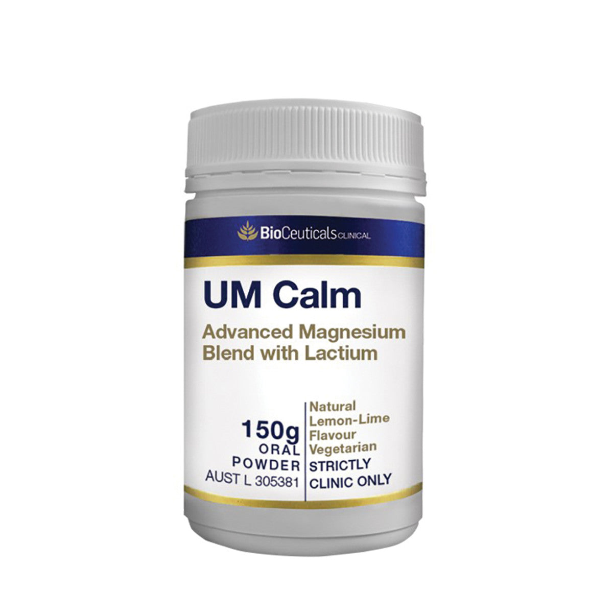 image of BioCeuticals Clinical UM Calm 150g on white background 