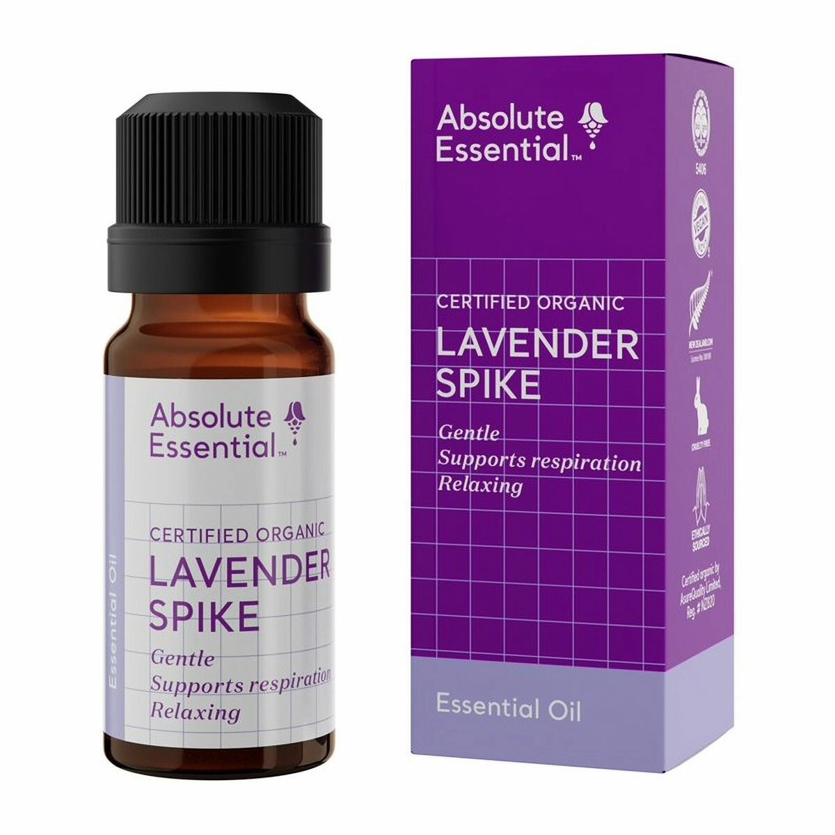 image of Absolute Essential Lavender Spike 10ml on white background 