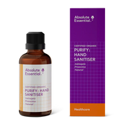 image of Absolute Essential Purify Hand Sanitiser 50ml on white background 