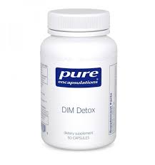 image of Pure Encapsulations DIM Detox 60 tbs on white background 
