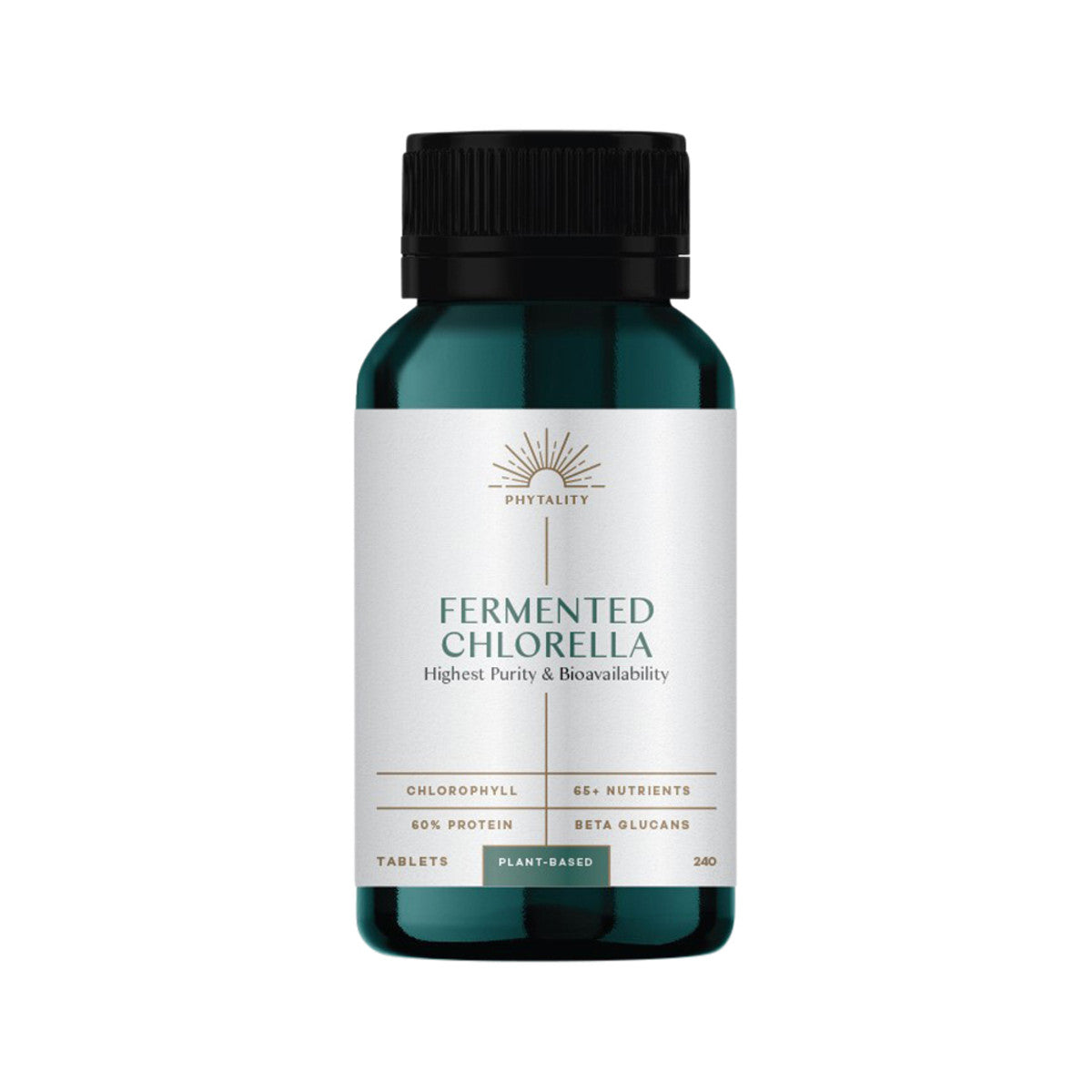 image of Phytality Fermented Chlorella 240t on white background