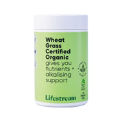 image of Lifestream Wheat Grass Certified Organic Powder 250g on white background