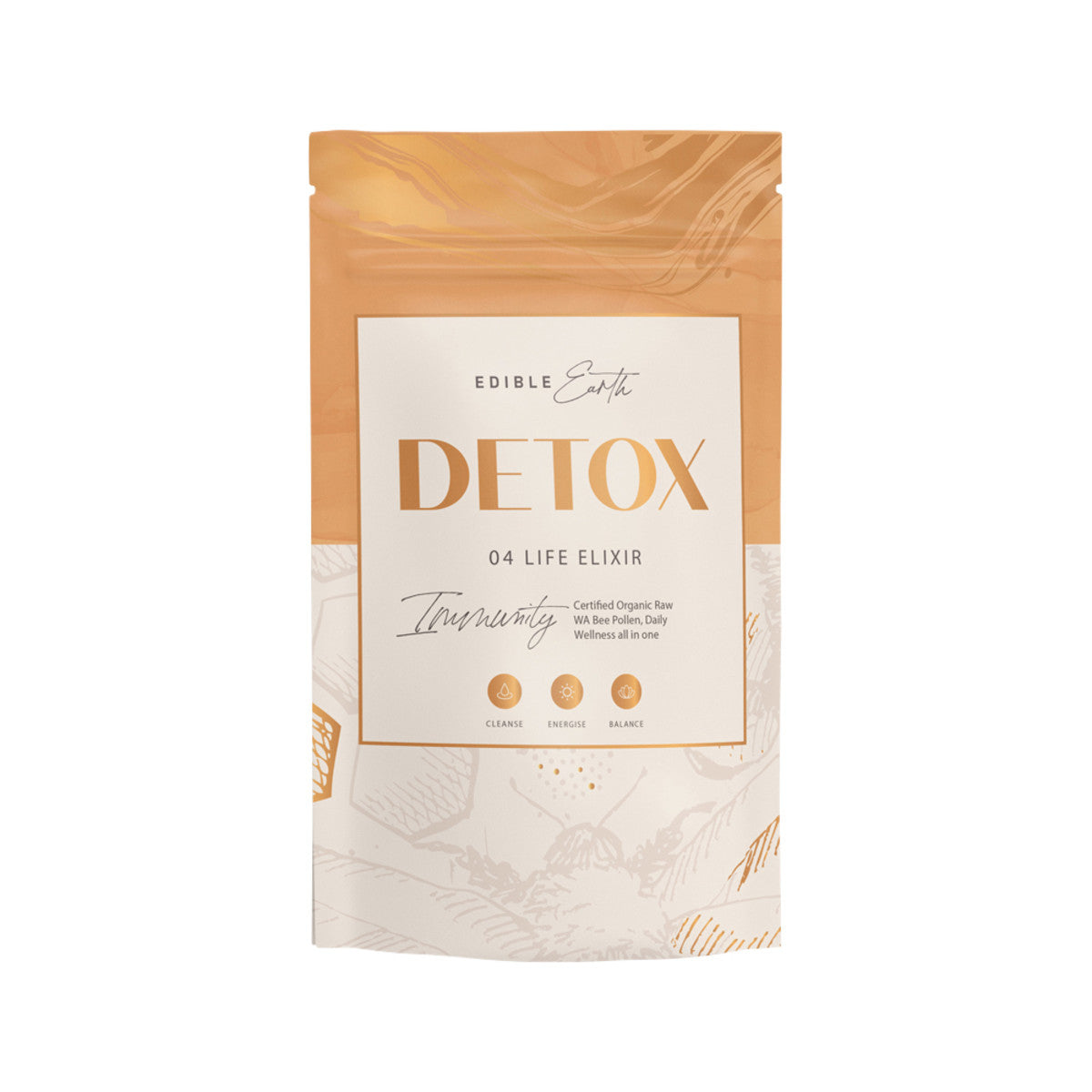 image of Edible Earth Detox Life Elixir (Immunity) 300g on white background 