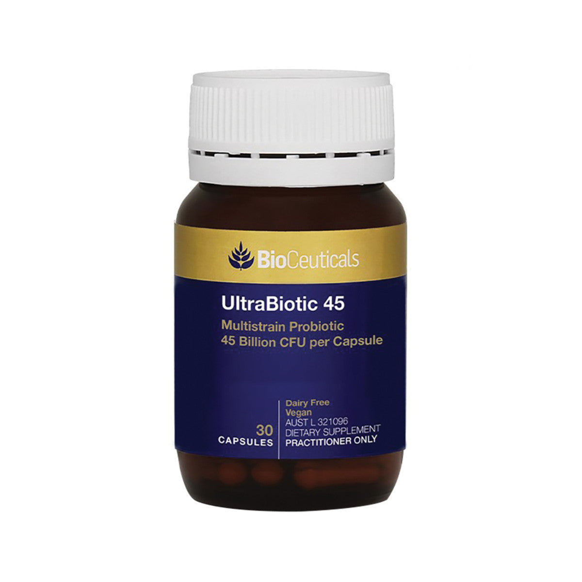 image of BioCeuticals UltraBiotic 45 30c on white background 