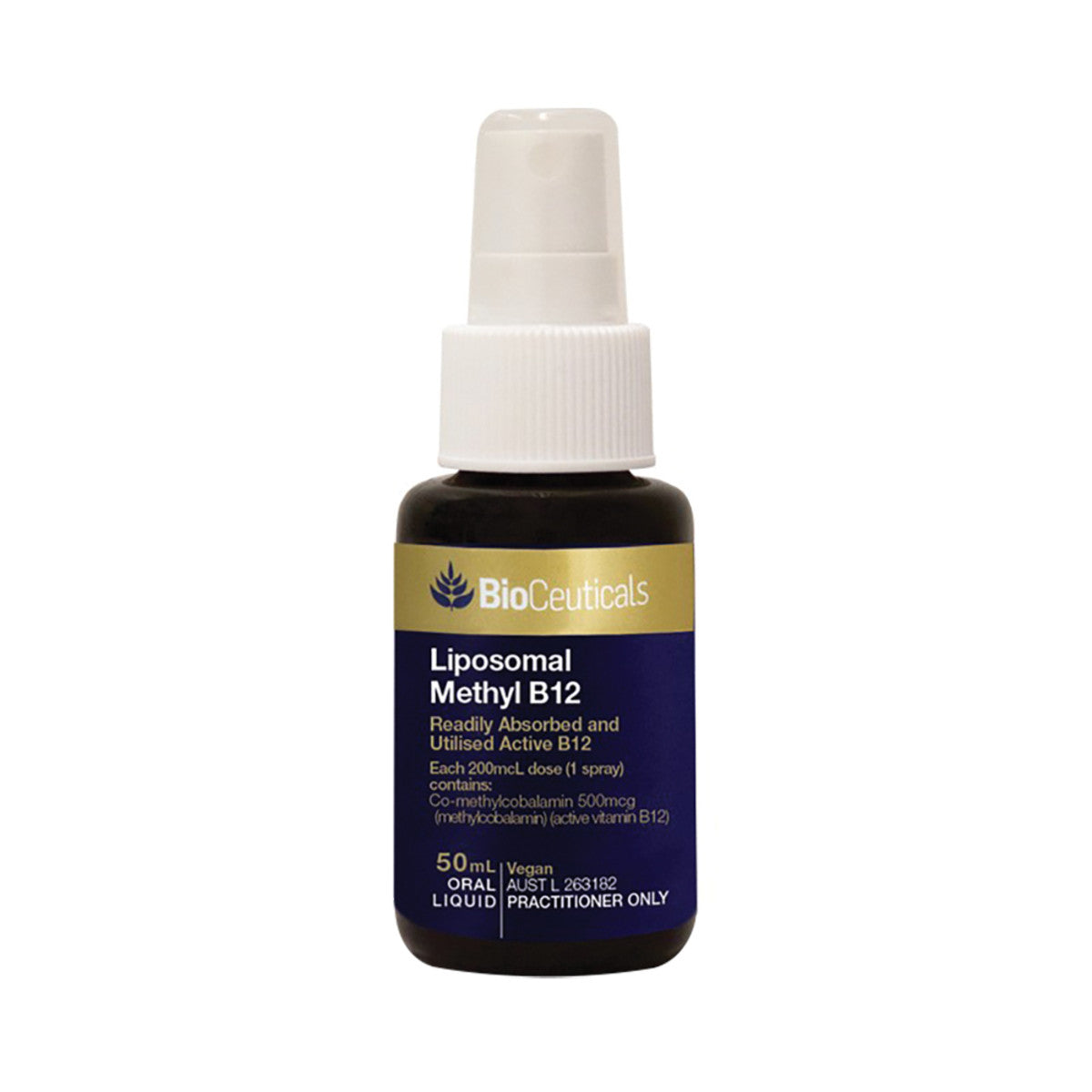 image of BioCeuticals Liposomal Methyl B12 Spray 50ml on white background
