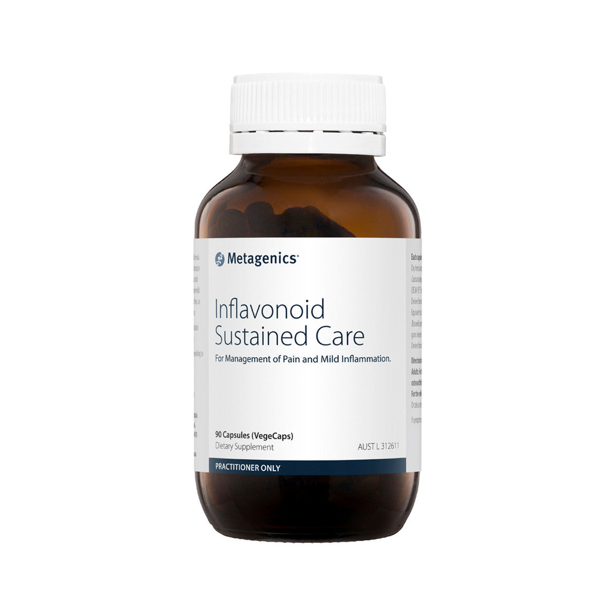 image of Metagenics Inflavonoid Sustained Care 90c on white background