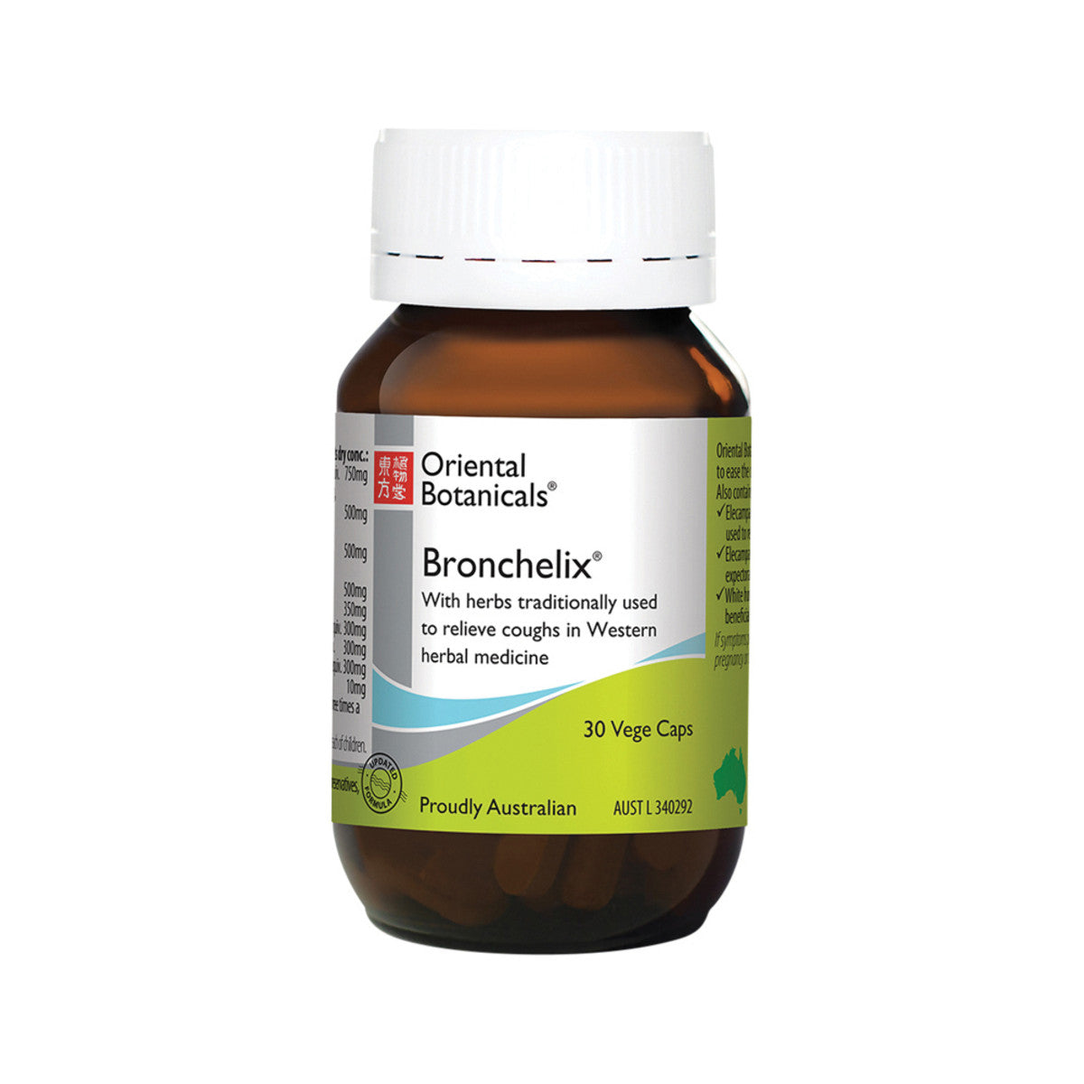 image of Oriental Botanicals Bronchelix 30vc on white background 