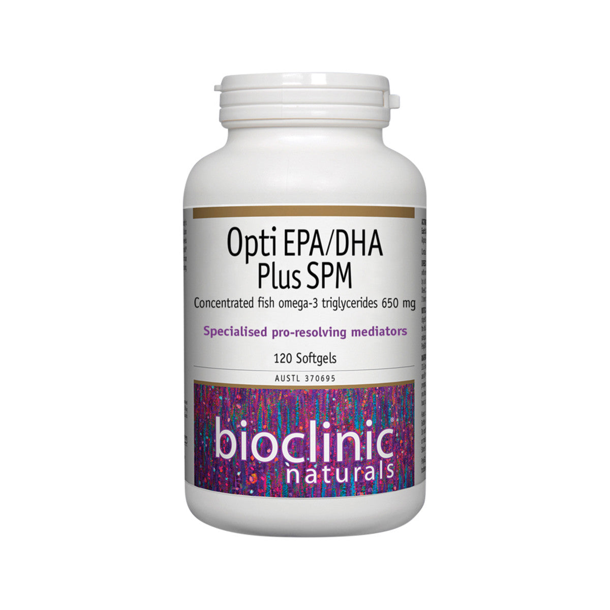 DHA Plus SPM 120c on white background 