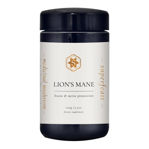 image of Superfeast Lion's Mane 100g on white background