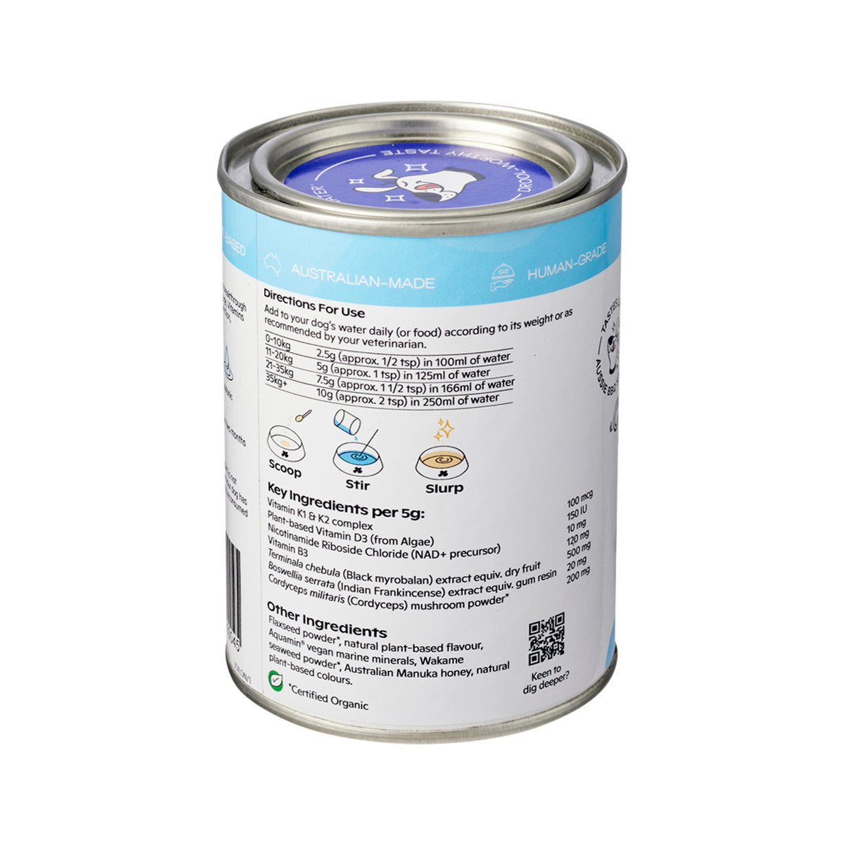image of Nectar Of The Dogs Joint + Longevity (Medicinal Water Treat) Soluble Powder 150g on white background