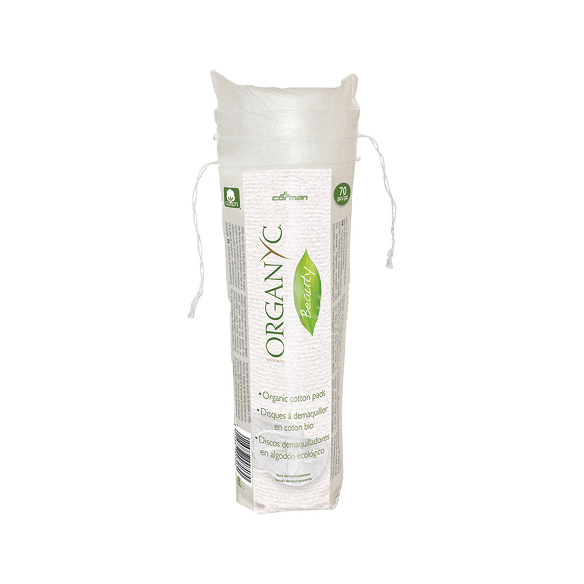 image of Organyc Beauty Organic Cotton Pads x 70 Pack on white background
