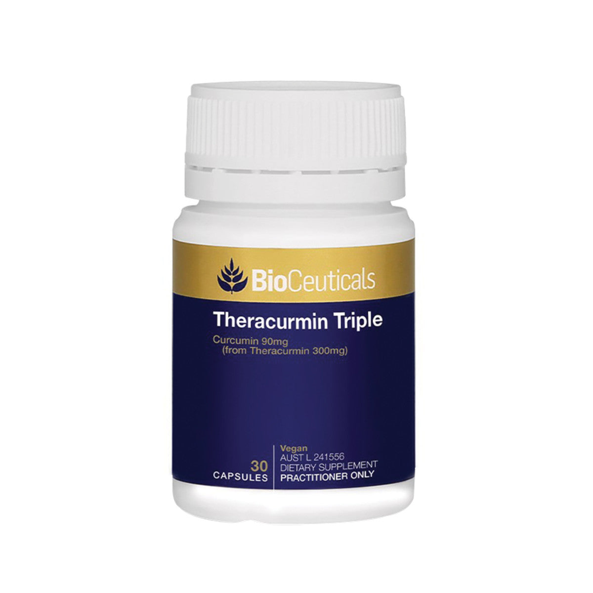 image of BioCeuticals Theracurmin Triple 30c on white background 