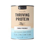 image of Nutra Organics Thriving Protein (Organic Pea Rice Blend) Cacao Choc 450g on white background 