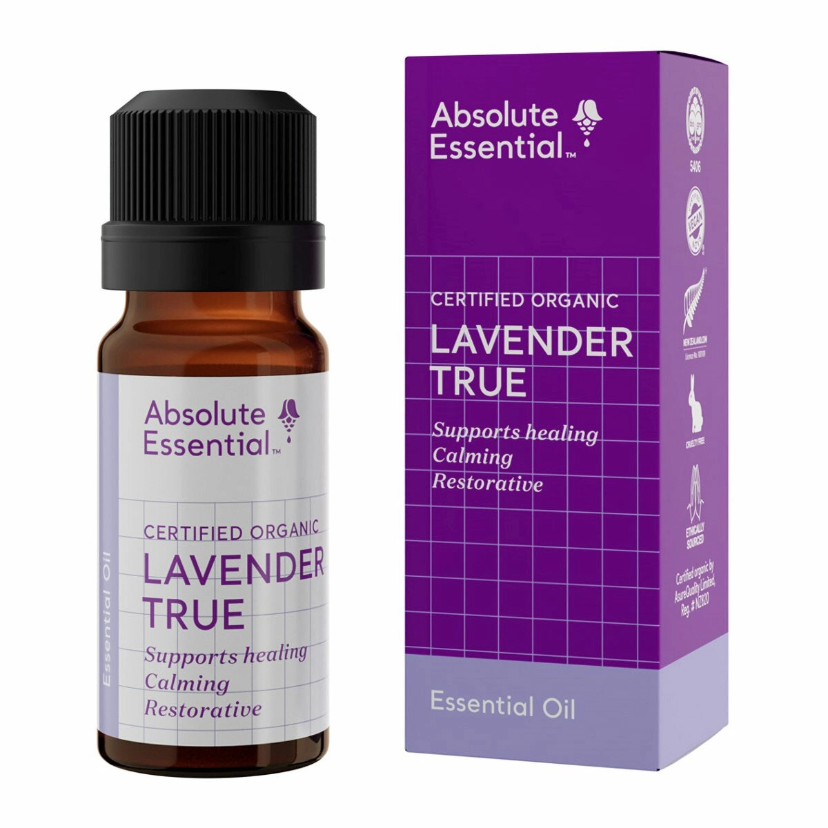 image of Absolute Essential Lavender True 10ml on white background 