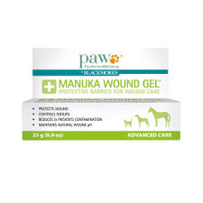image of PAW By Blackmores Manuka Wound Gel 25g on white background 