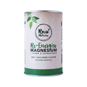 image of Raw Medicine Re-Energise Magnesium + Herbs & Superfoods (Wild Berry Flavour) 300g on white background