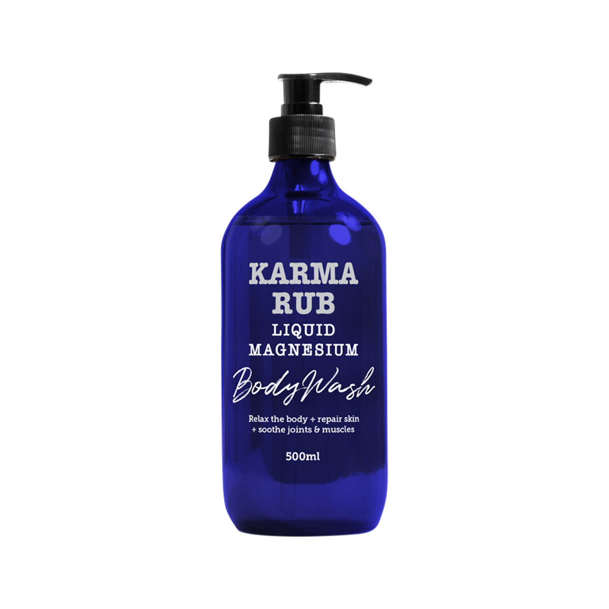 image of Karma Rub Liquid Magnesium Body Wash 500ml on white background