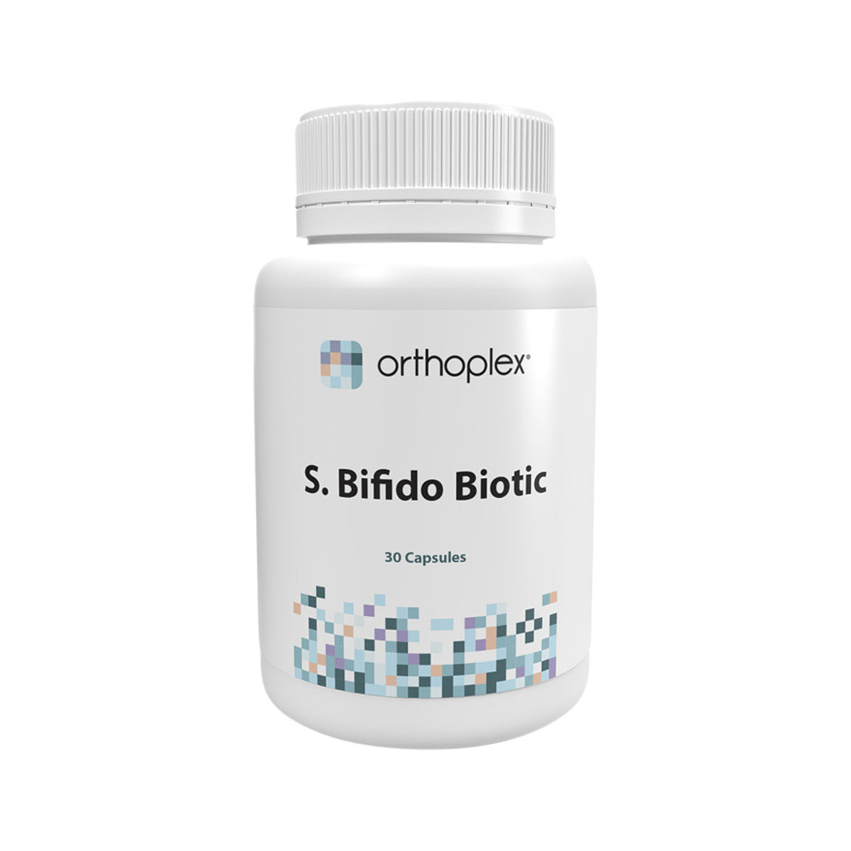 image of Orthoplex White S. Bifido Biotic 30 capsules with white background