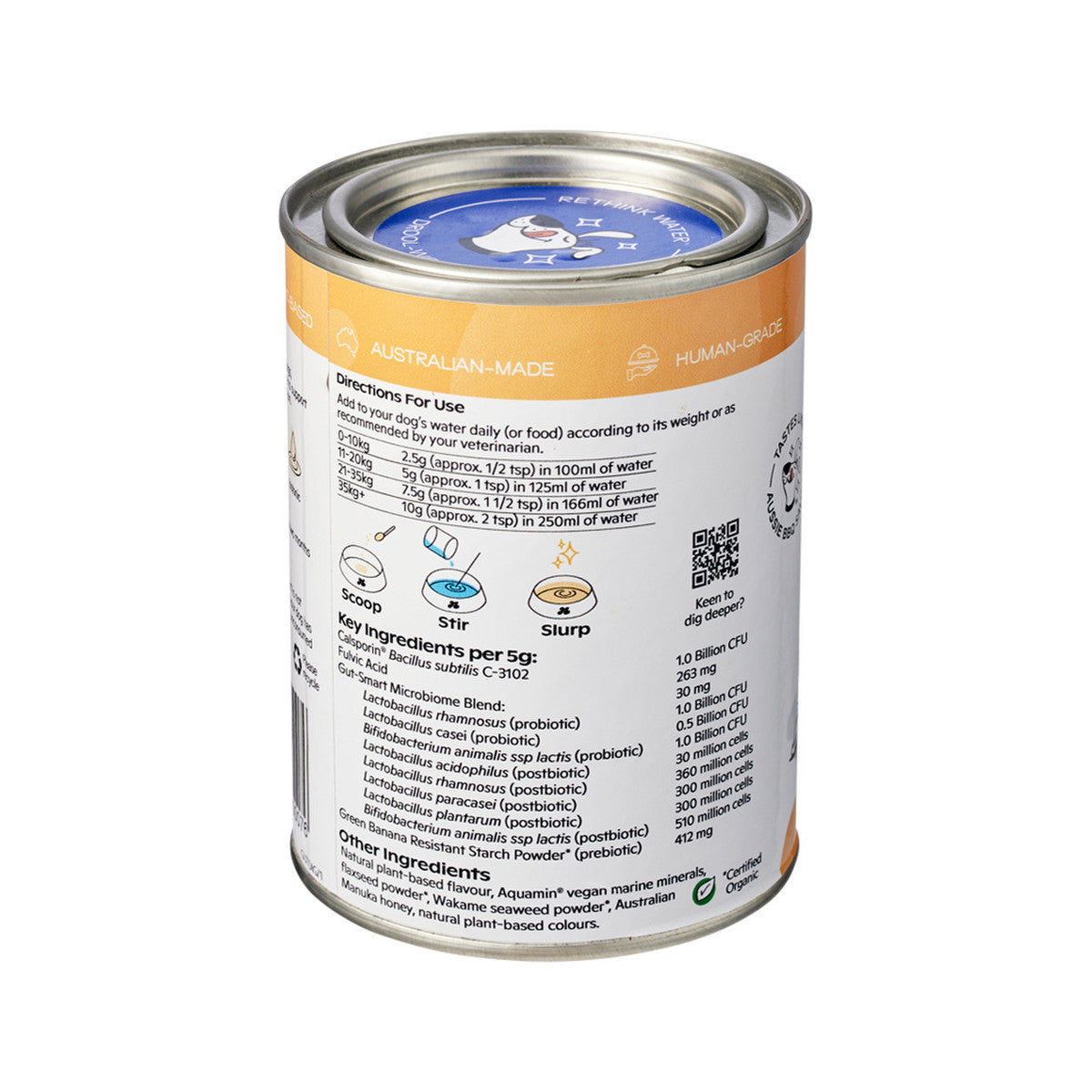 image of Nectar Of The Dogs Gut-Brain + Digestion (Medicinal Water Treat) Soluble Powder 150g on white background