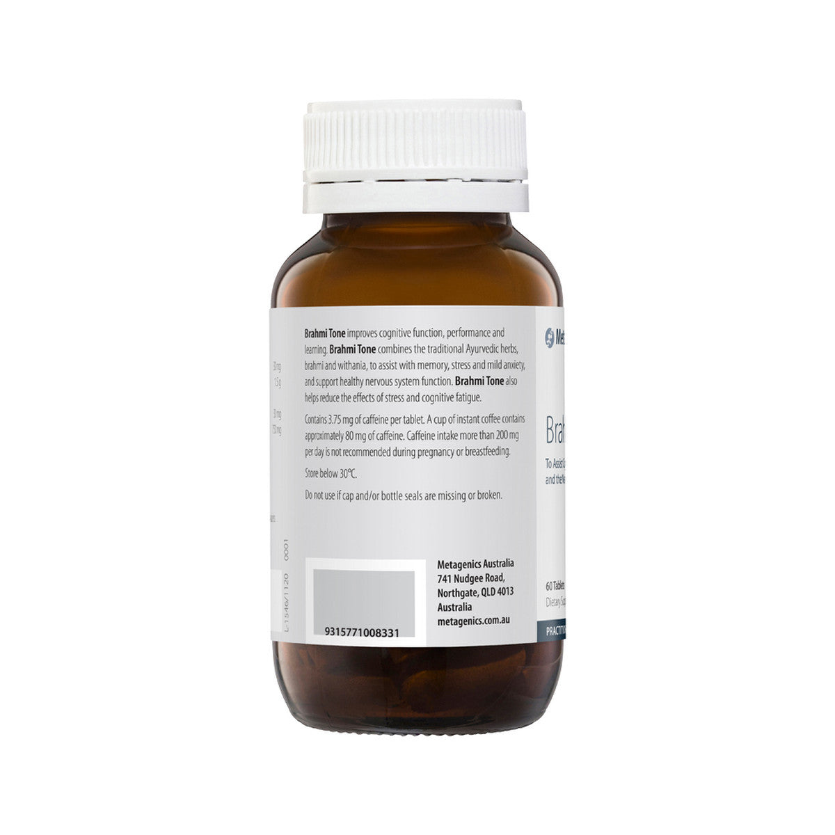 image of Metagenics Brahmi Tone 60t on white background