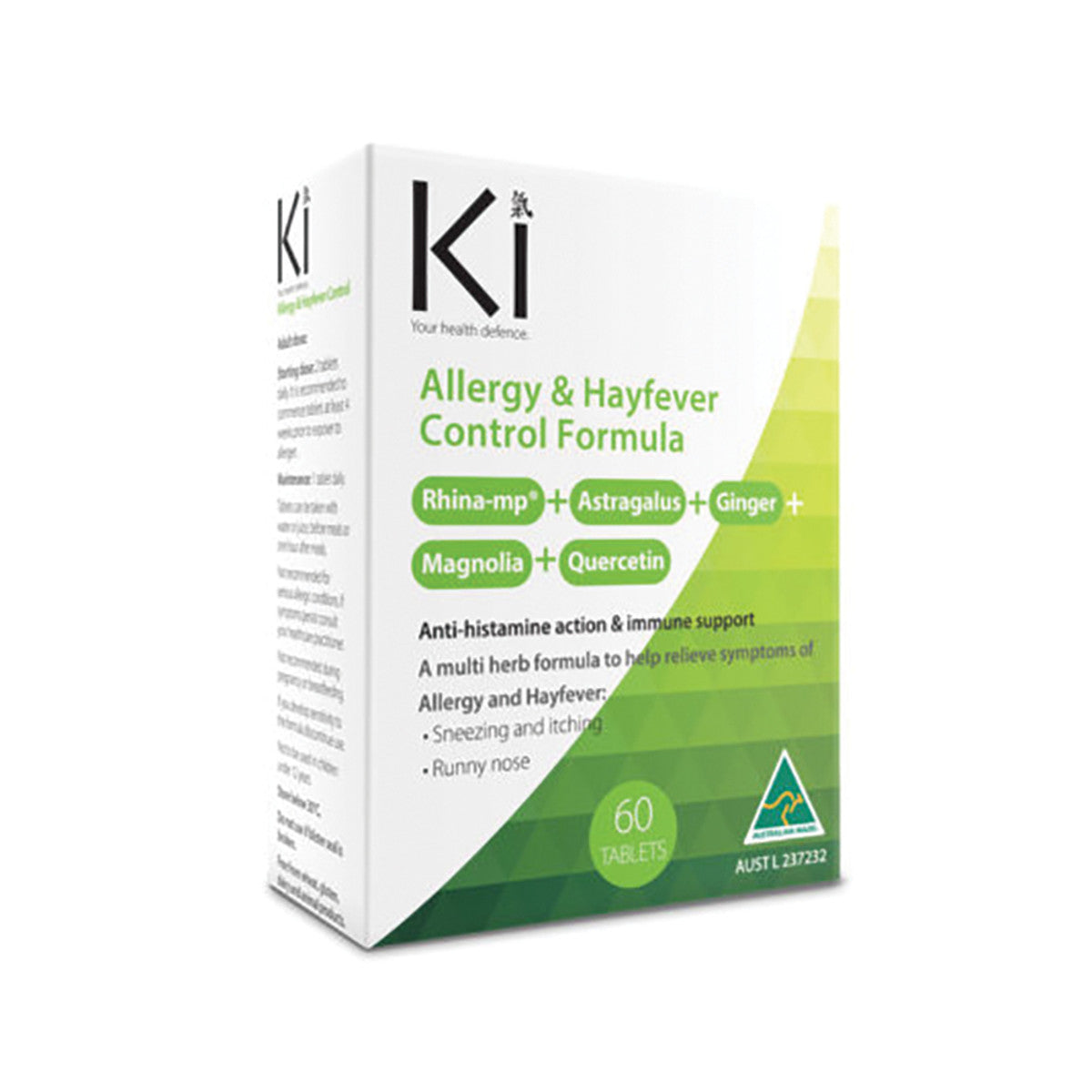 image of Allergy & Hayfever Control Ki 60t on white background 
