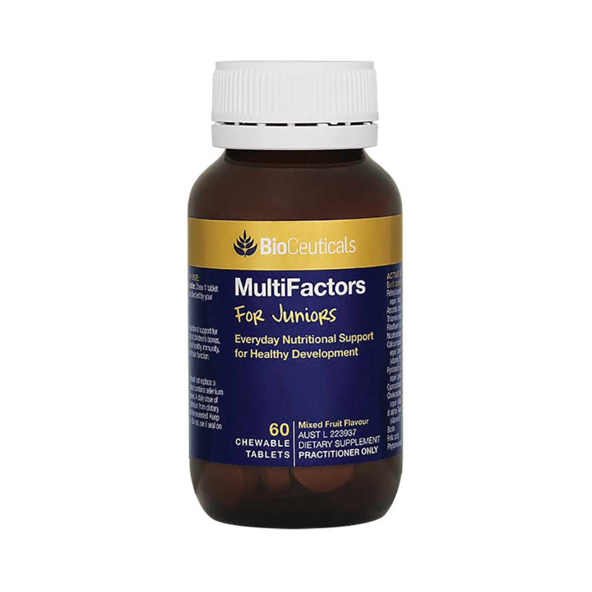 image of BioCeuticals MultiFactors For Juniors 60t on white background 