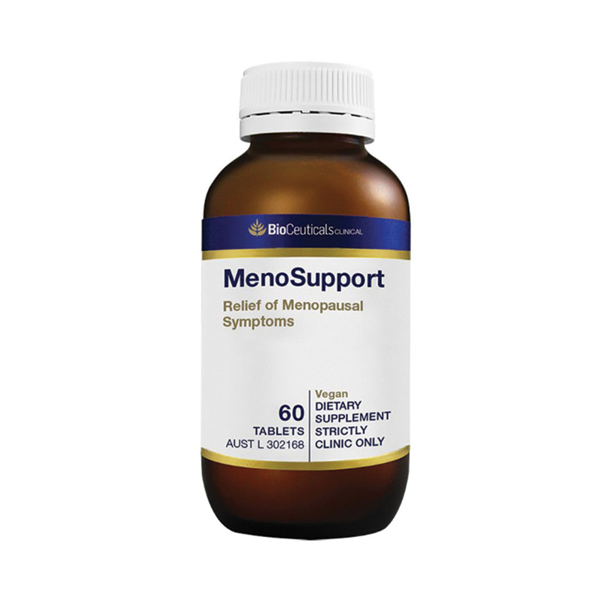 image of BioCeuticals Clinical MenoSupport 60t on white background 