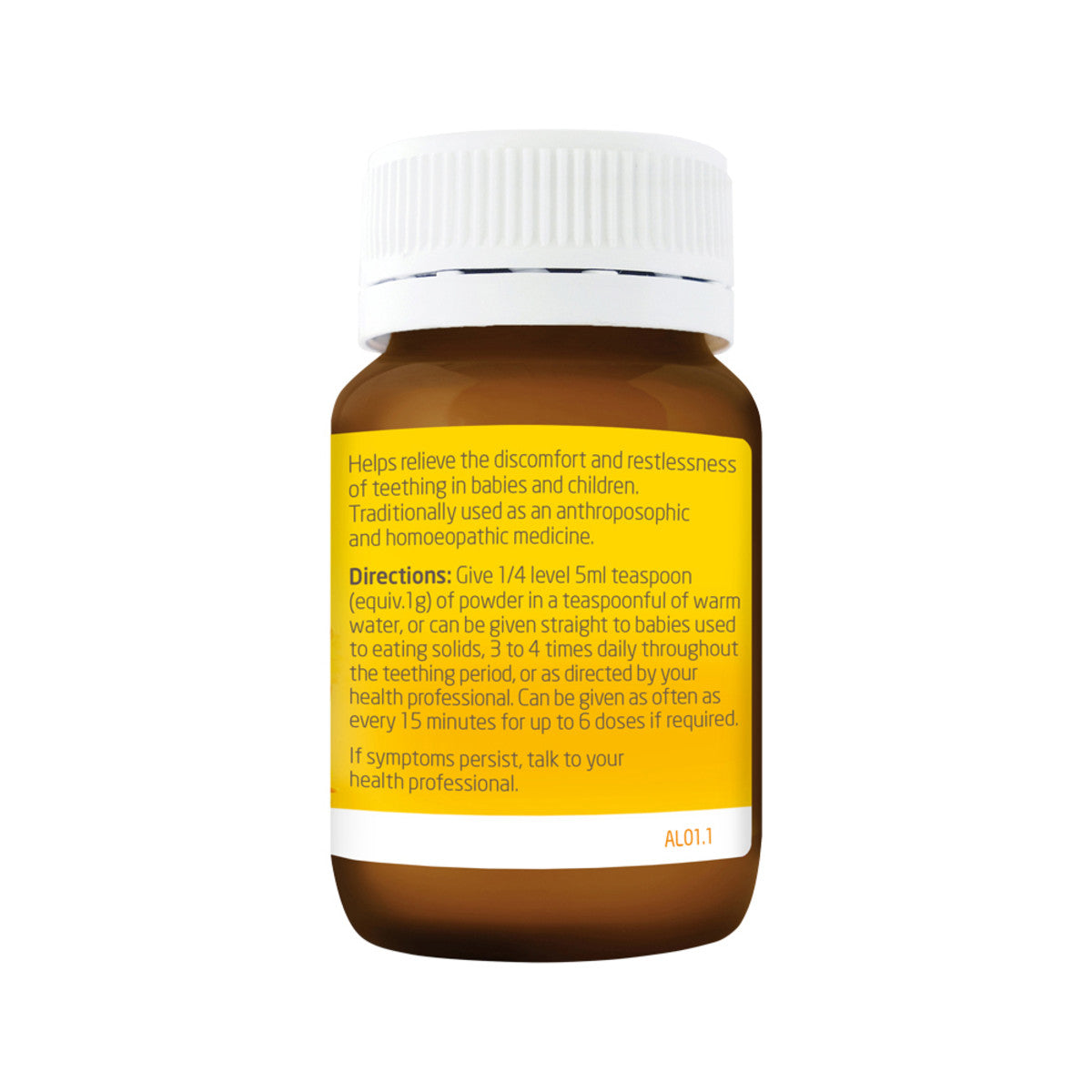 image of Weleda Baby Teething Powder 60g on white background