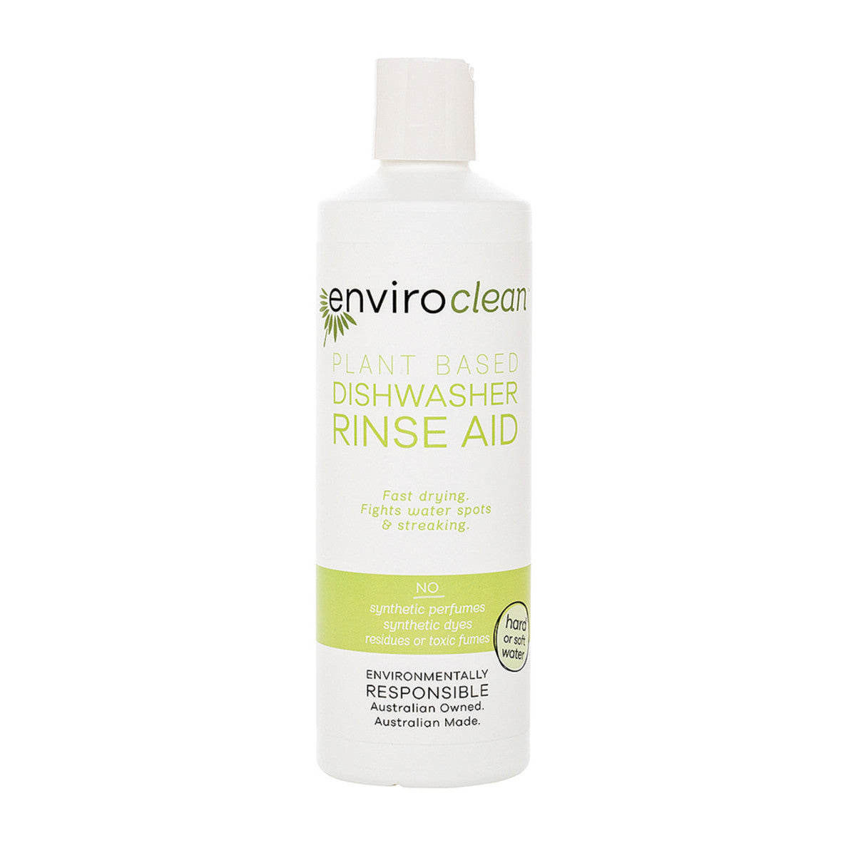 image of EnviroClean Plant Based Dishwasher Rinse Aid 500ml on white background