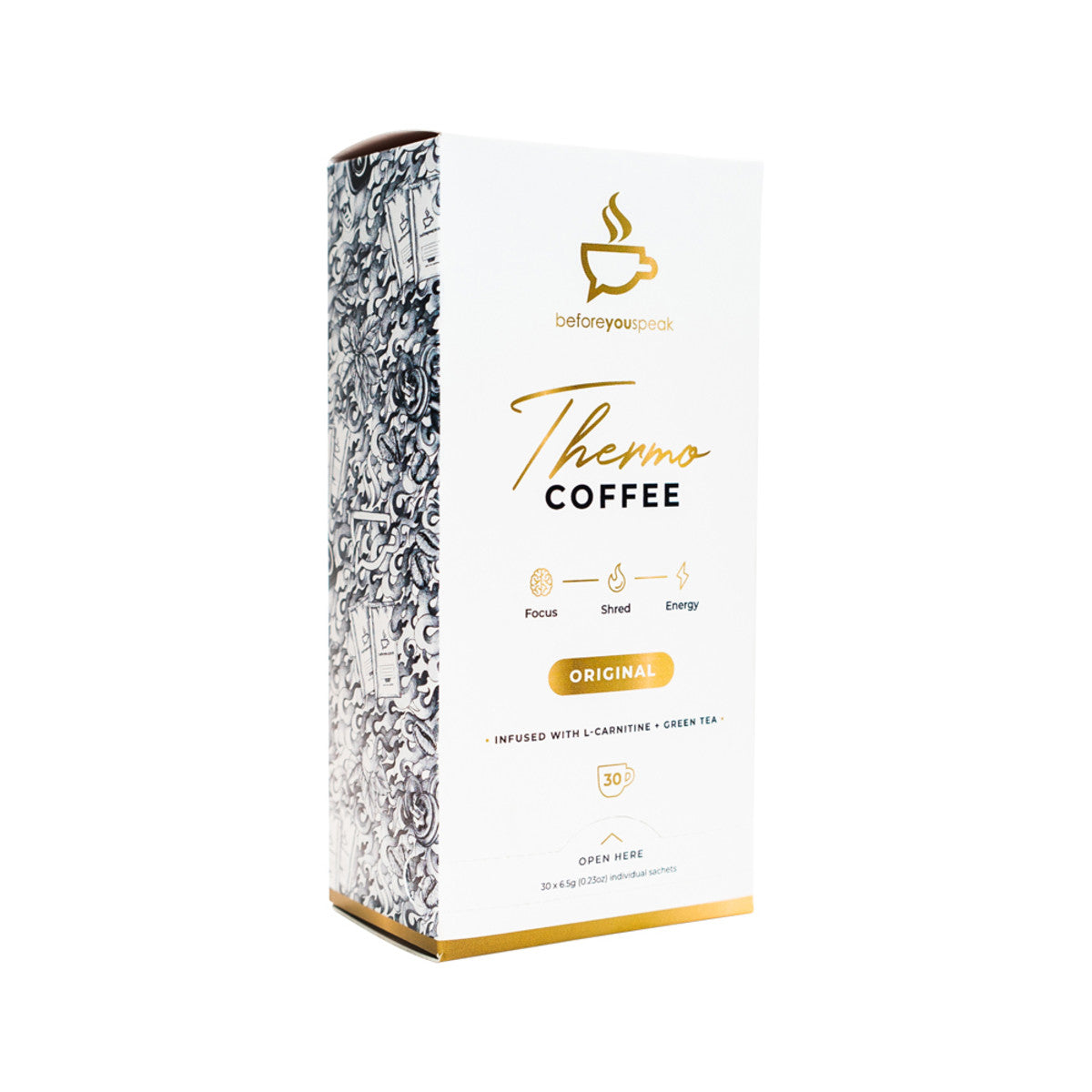 image of Before You Speak Thermo Coffee Original 6.5g x 30 pack on white background 
