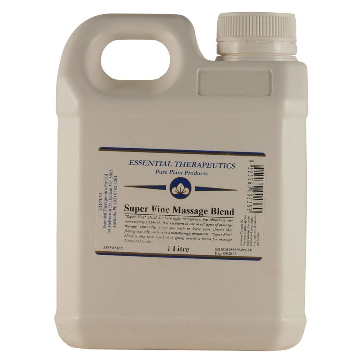 imager of Essential Therapeutics Massage Blend Super Fine 1 litre on white background