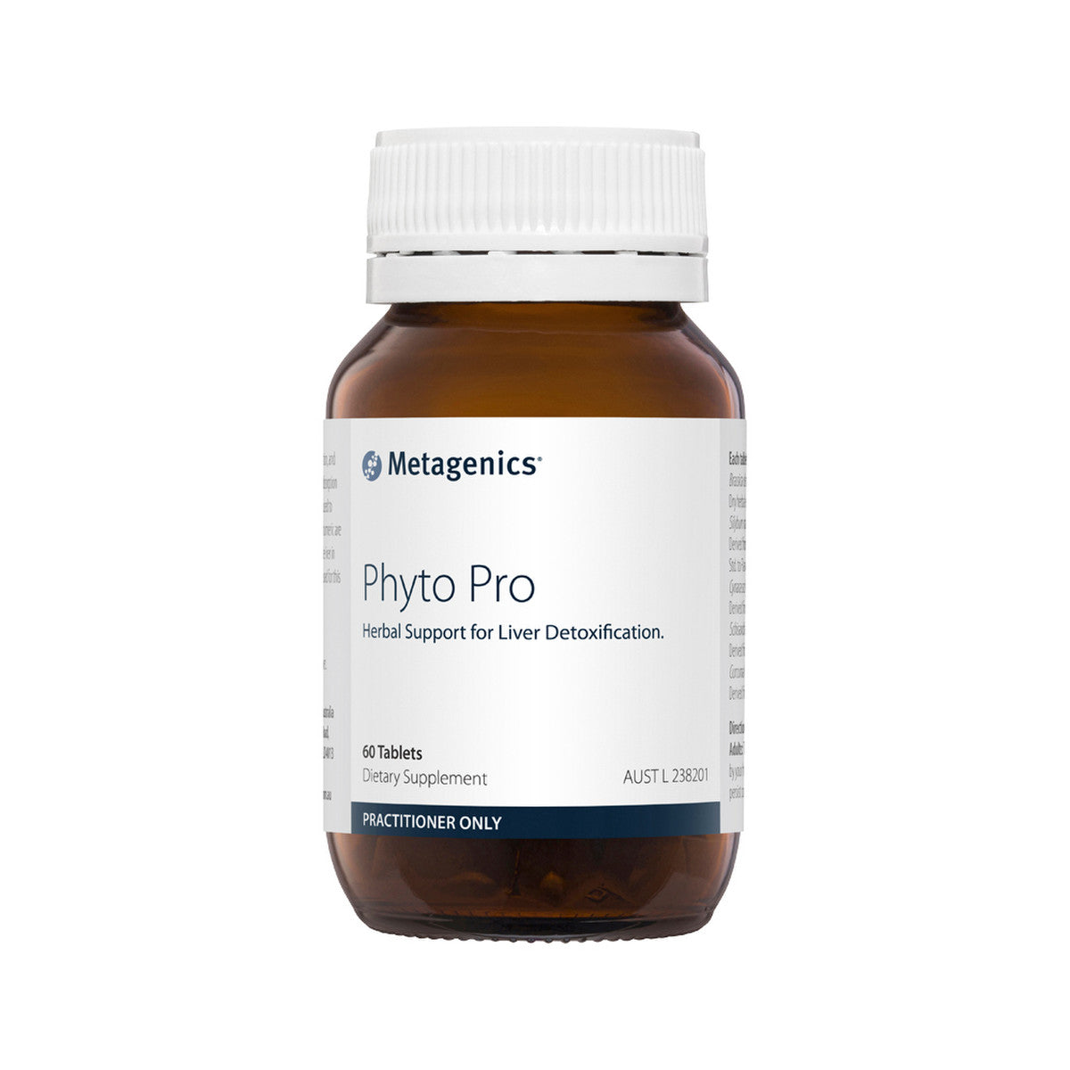 image of Metagenics Phyto Pro 60t with white background 