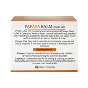 image of P'URE Papayacare Papaya Balm Multi-Use (Paw Paw with Calendula) 100g on white background 