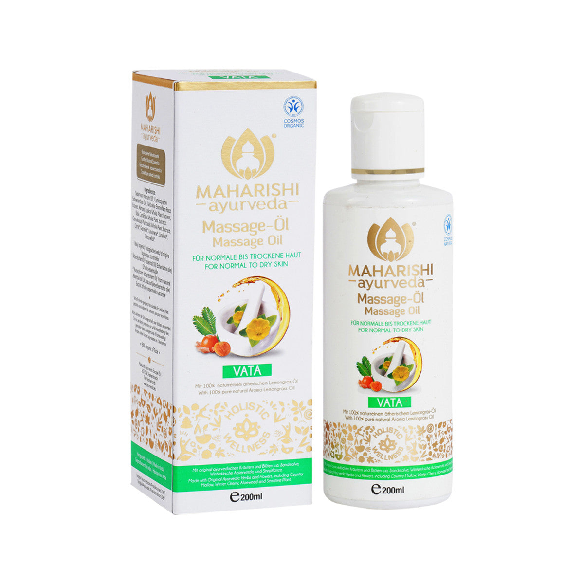image of Maharishi Ayurveda Massage Oil Vata 200ml on white background