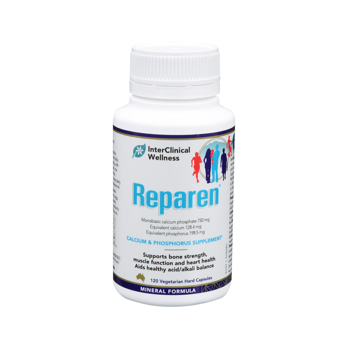 image of InterClinical Wellness Reparen 120vc on white background