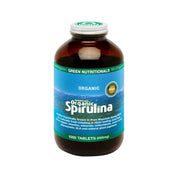 image of MicrOrganics Green Nutritionals Mountain Organic Spirulina 500mg 1000t on white background 