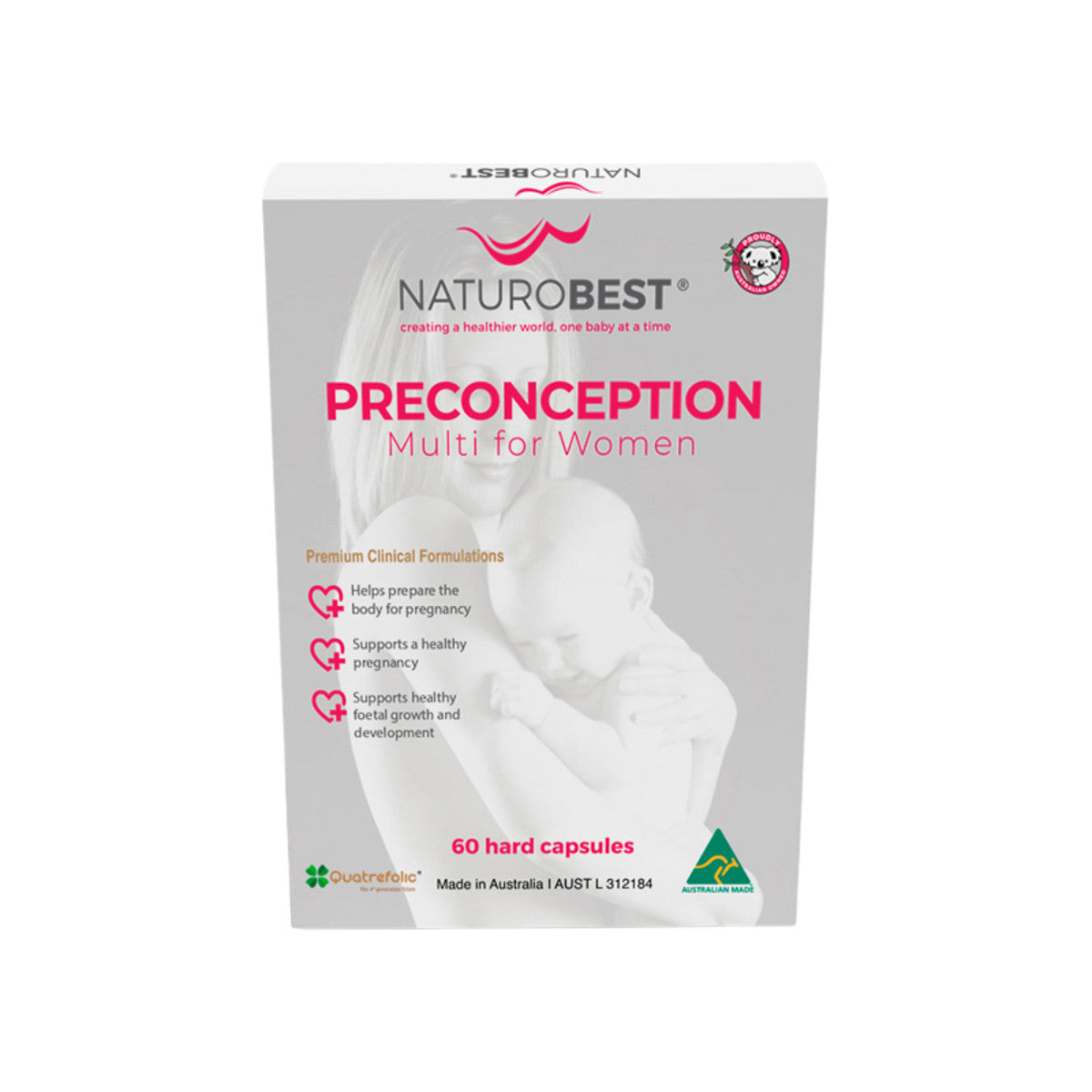 image of NaturoBest Preconception Multi for Women 60c on white background 