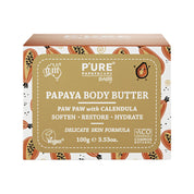 image of P'URE Papayacare Baby Papaya Body Butter (Calendula with Paw Paw) 100g on white background 