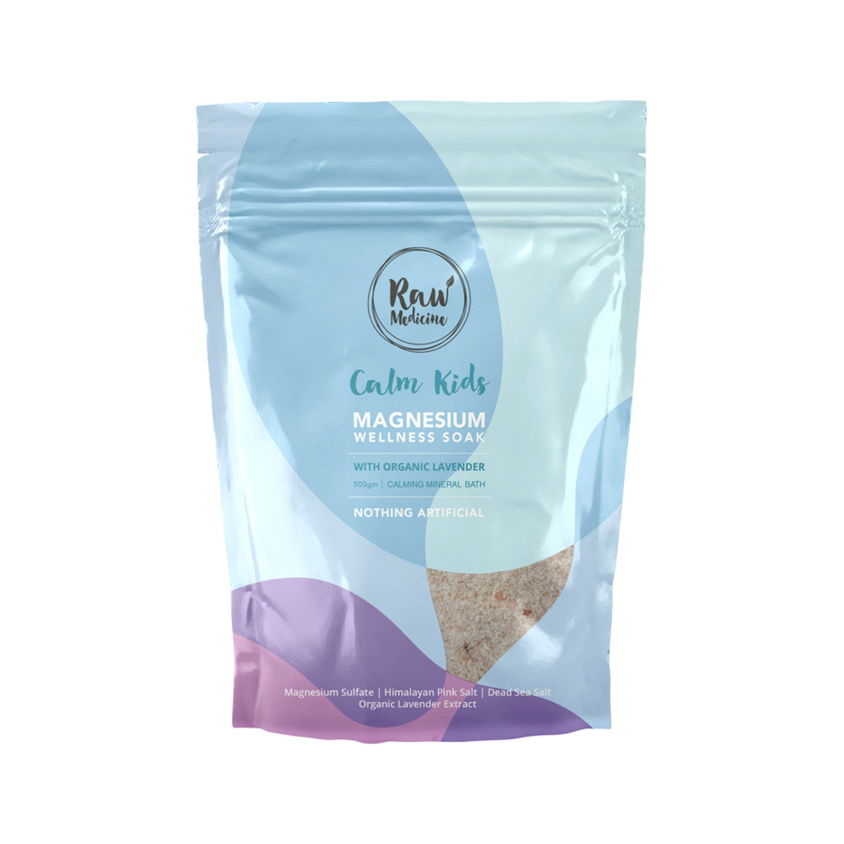 image of Raw Medicine Magnesium Wellness Soak Calm Kids (Calming) 500g on white background