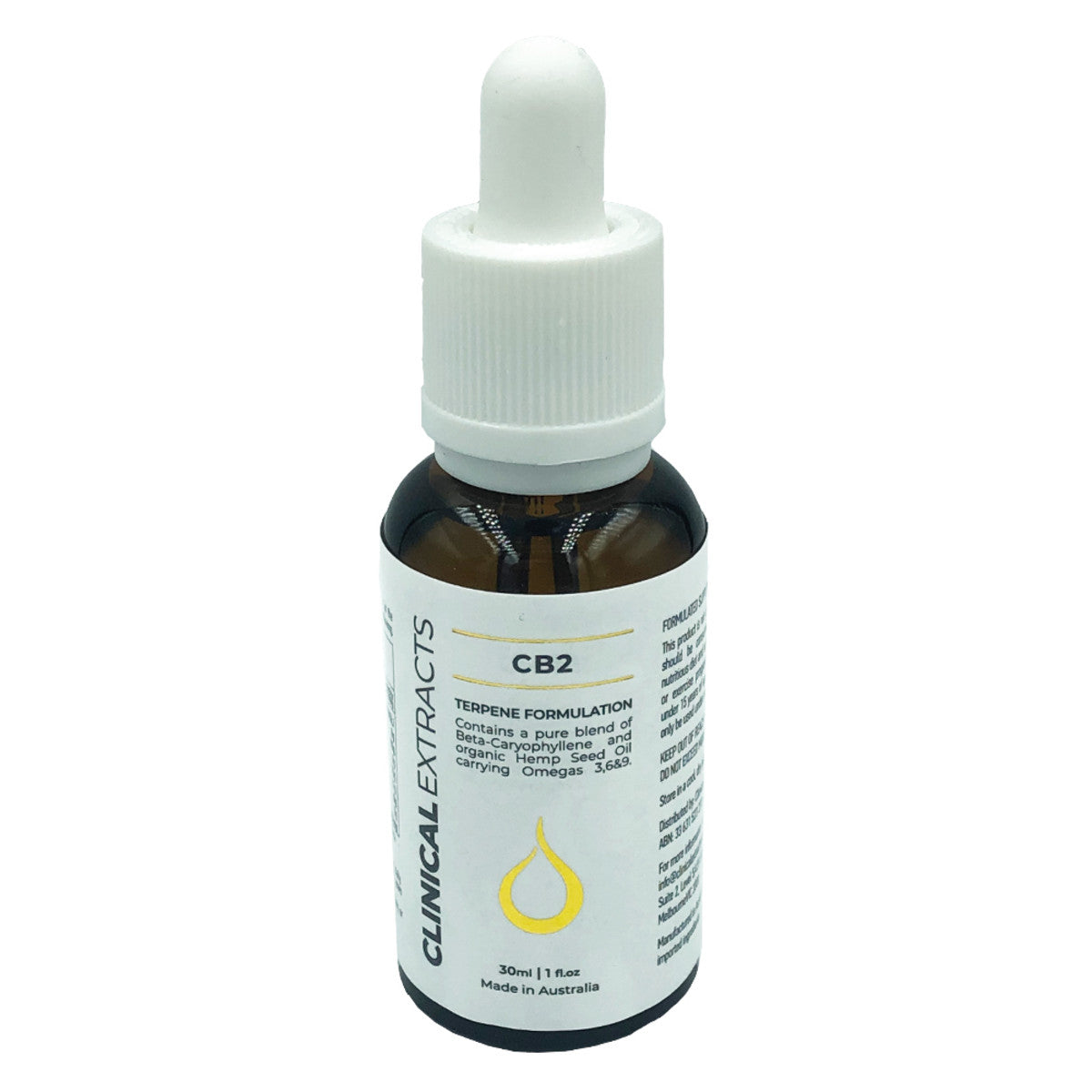 image of Clinical Extracts CB2 30ml with white background  