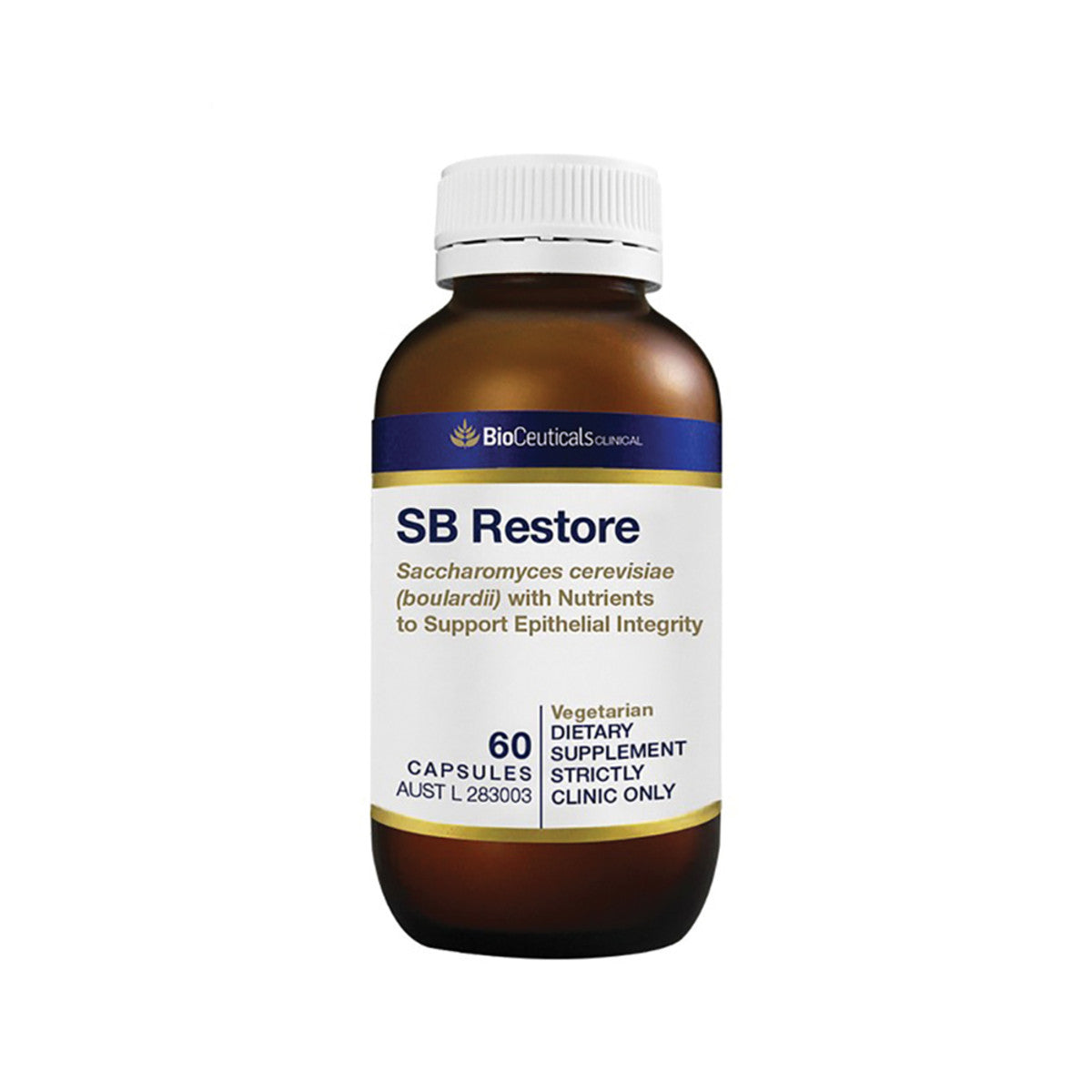 image of BioCeuticals Clinical SB Restore 60c on white background 