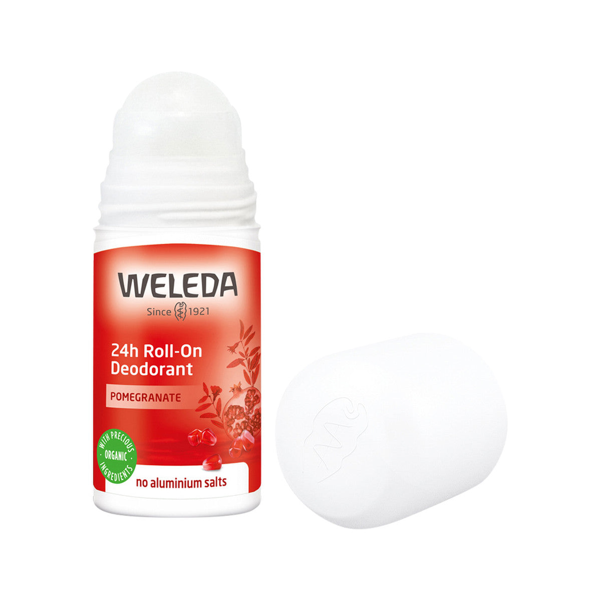 image of Weleda 24hr Deo Roll-On Pomegranate 50ml on white background 