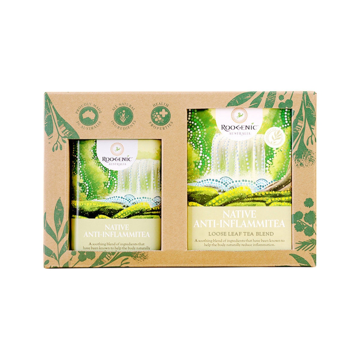 Roogenic Australia Gift Box Anti-inflammitea Loose Leaf 55g with Tin
