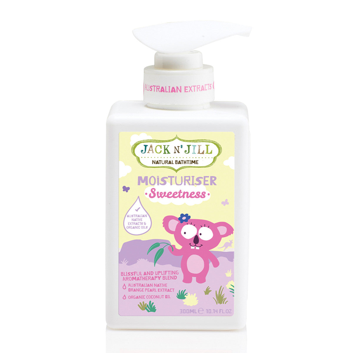 image of Jack N' Jill Moisturiser Sweetness 300ml on white background 
